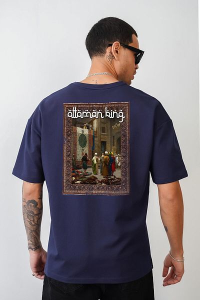 king brich Μπλουζάκι Kingbrich Ottoman Printed Unisex Oversize