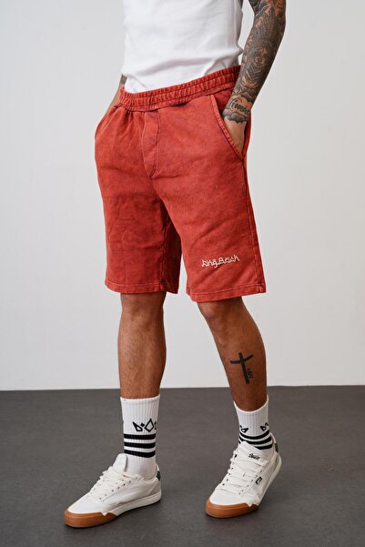 king brich Kingbrich Men's Shorts - Loose Fit, Elastic Waist, Printed and Washed