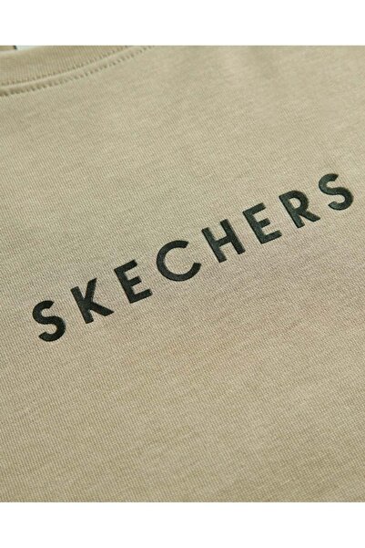 SKECHERS S242134 Γραφικό μπλουζάκι βαρύ βάρος Ανδρικό μπλουζάκι ΜΠΕΖ