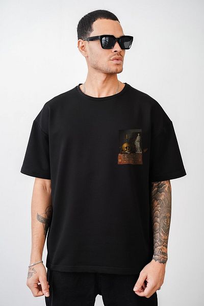 king brich Μπλουζάκι Unisex με στάμπα Kingbrich Skull Oversize Cut