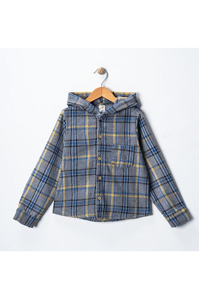MAXI DRY Cămașă Lumberjack cu glugă, 4-12 ani