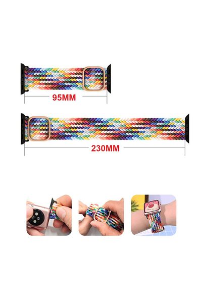 UnDePlus Apple Watch 10 42 ملم - 38/40/41 ملم سلك بإبزيم مجدول 2/3/4/5/6/se/7/8/9