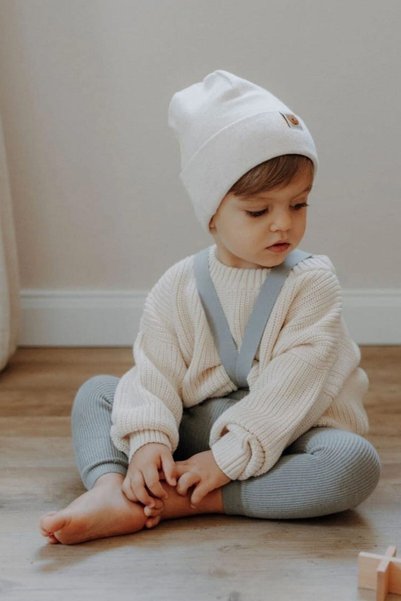 Minytrendy Girl Boy Baby Child Thessaloniki Knitted Crew Neck Knitwear Sweater Winter Outfit