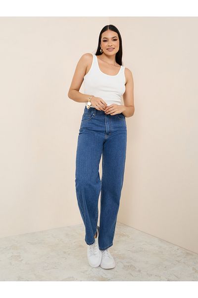 Styli Scoop Neck Fitted Knit Tank