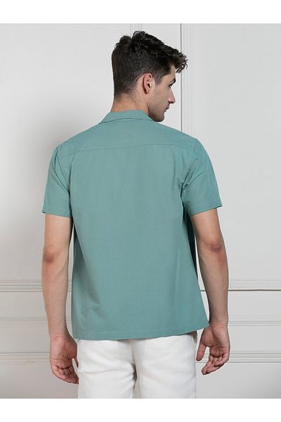 Dennis Lingo By Styli Solid Casual Shirt with Button Placket