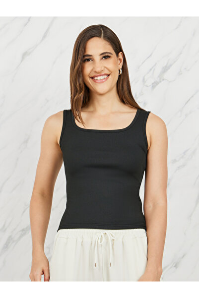 Take Two By Styli Ribbed Square Neck Tank