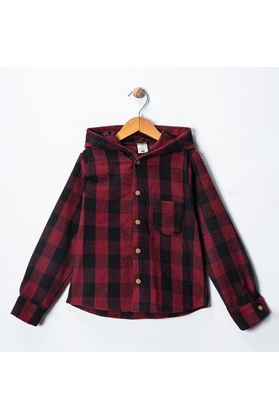 MAXI DRY Hooded Lumberjack Shirt, 4-12 Years