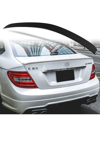 Harphour Mercedes W204 Uyumlu Bagaj Üstü Spoiler İthal Pianoblack ABS Plastik...