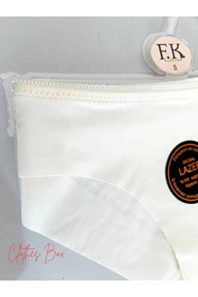 F.K Lace Detailed Laser Cut Non-Marking Women's Panties 3 Pack