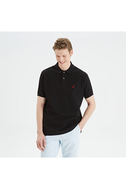 Nautica Erkek Siyah Classic Fit Kısa Kollu Polo