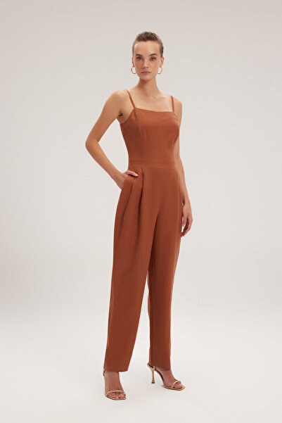 adL Askılı Keten Tulum