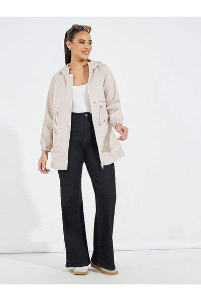 Styli Regular Fit Longline Utility Jacket with String