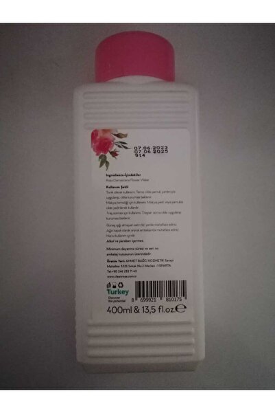 Clean Rose Doğal Gül Suyu 400ml