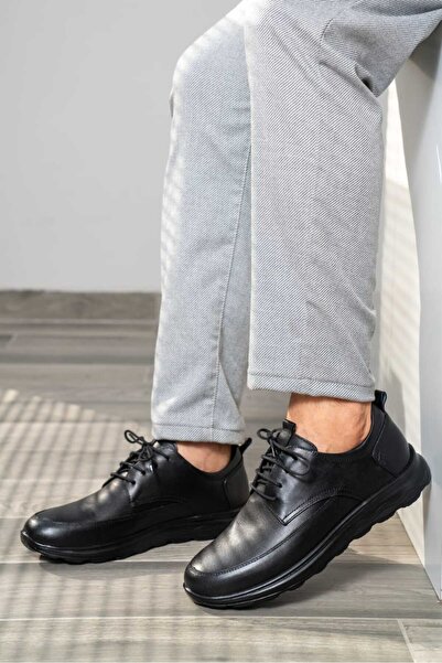 D&M DANİ&MARCA Ανδρικά Comfort Δερμάτινα Παπούτσια - Ortapetik Casual Shoes