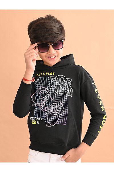 LilPicks By Styli Game Over Graphic Print Hoodie