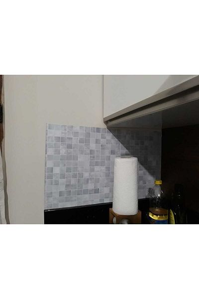 Bigaimaj Αυτοκόλλητο φύλλο πέτρινο μωσαϊκό με επικάλυψη πάγκου κουζίνας 60cmx100cm
