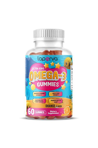 Laperva Ultra Kids Omega 3, 60 Gummies, 50 mg