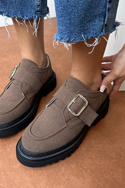 Mupa Shoes Brown Suede Women's Loafers