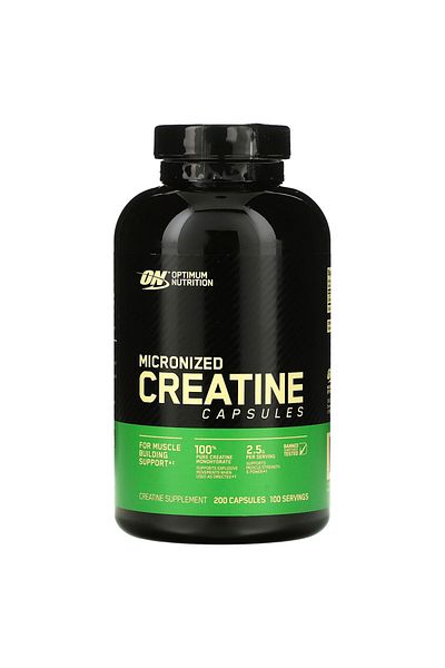 Optimum Nutrition Micronized Creatine Capsules, 200 Capsules