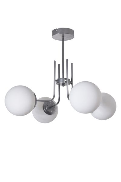 Modavize Vien Modern Design Living Room Dining Room Kitchen Gray Color Glass Pendant Lamp 4-Piece Chandelier