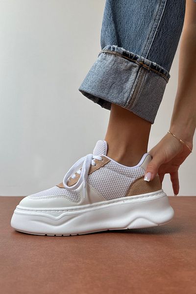 Mupa Shoes Γυναικεία αθλητικά παπούτσια Nude Suede