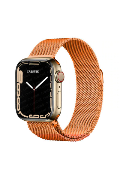 UnDePlus Apple Watch 7/8/9 41mm Uyumlu Kordon Milano Loop Metal Kordon
