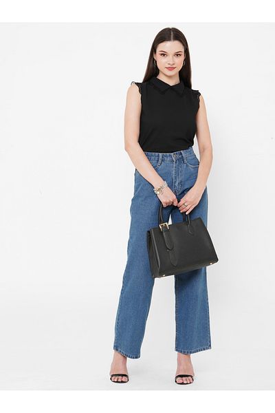 Mish By Styli Lace Insert Sleeveless Top
