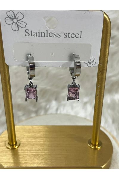 YASİN TOPÇU Steel Silver Earrings