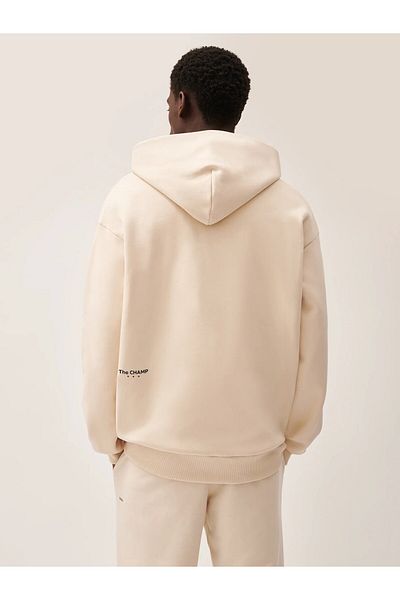 The Champ Clothing Екрю Унисекс суичър с качулка с качулка Nature Concept Printed Oversize
