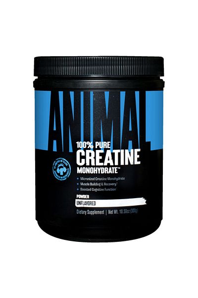 Universal Nutrition كرياتين أنيمال نقي، بدون نكهة، 300 جم، 5 جم كرياتين أحادي الهيدرات