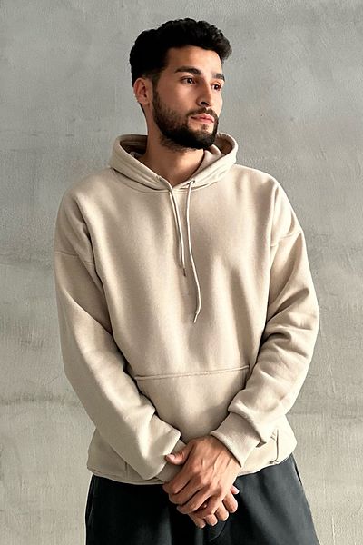zunop Ανδρικό φούτερ με κουκούλα Oversize