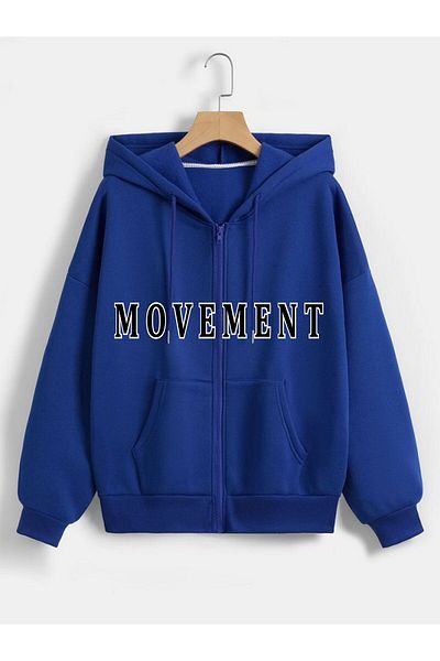 x-compass life Ζακέτα Unisex Oversize με φερμουάρ - Movement Print