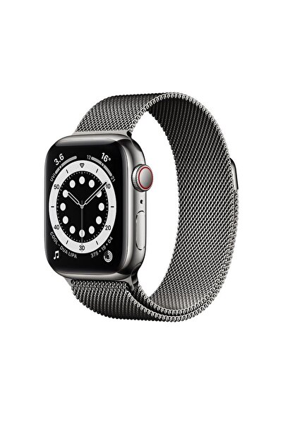UnDePlus Apple Watch 44/45/46/49mm Kordon Milano Loop Metal Kordon 2/3/4/5/6/...