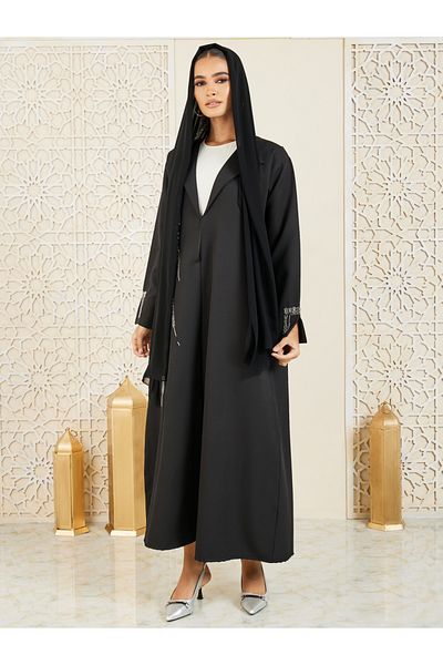 Anthrilo By Styli عباية مطرزة بالخرز