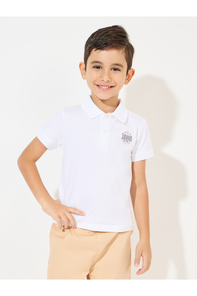 Styli Minimal Print Polo T-Shirt