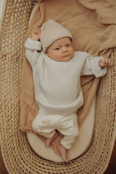 Minytrendy Thessaloniki Knit Crew Neck Kids Knitwear Sweater - 6 Months-5 Years Old Christmas Baby Outfit