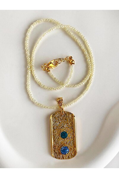 ı feel free more then ever that moment Özel Tasarım Altın Kaplama Kum İnci Zi...