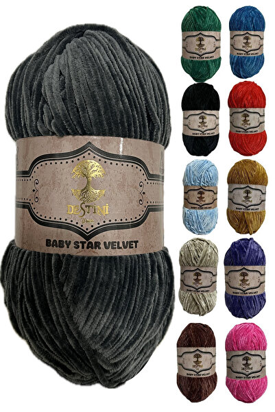 destini Thin Velvet Thread 100 Gr 200 Meters Amigurumi Hand Knitting Thread J...