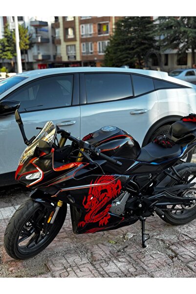 Motiker CFMOTO 250SR KIRMIZI GRİ DRAGON MODEL PARÇALI MOTOSIKLET KAPLAMA STIC...