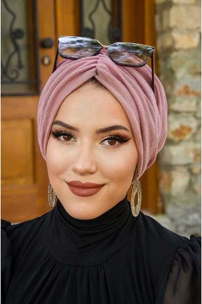 Aişe tesettür Dried Rose Ready Drawstring Bonnet