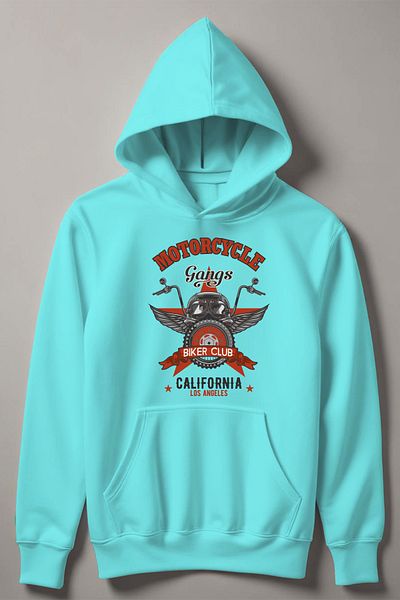 MYADA Детски суитшърт с качулка Motorcycle Gangs Club 13292