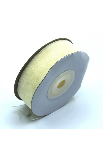 yörük tuhafiye 25 de metri panglică din tul din organza crem - 2 cm o bucată
