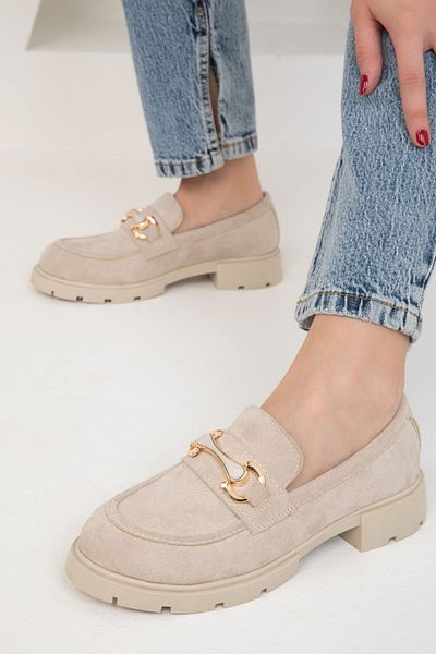 SOHO Nude Wildleder Damen Freizeitschuhe 19655