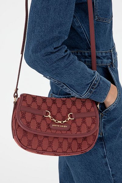 Pierre Cardin Geantă de umăr de damă roșie Claret 05PO24K1675