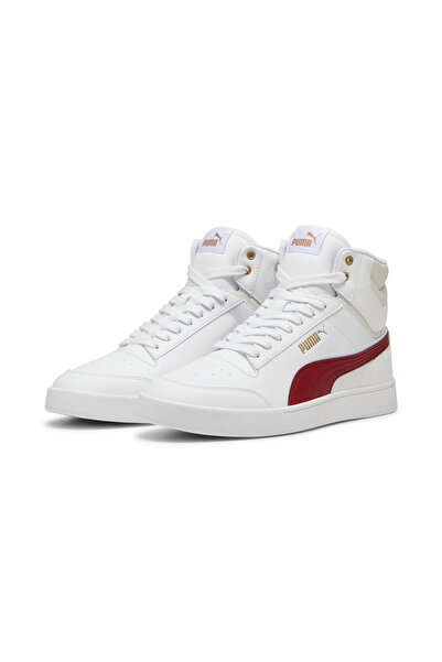 Puma Shuffle Mid-PUMA White-Intense Red-Vapor Gray