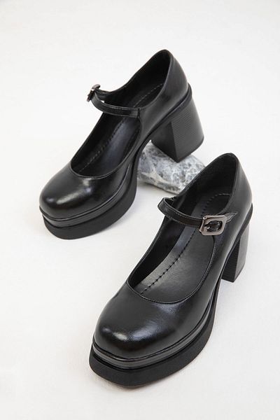 SOHO 19760 Modell Schwarze klassische Damenschuhe mit Absatz