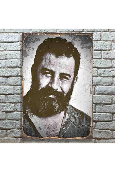 sara dijital baskı Ahmet Kaya Retro Tasarım Ahşap Poster
