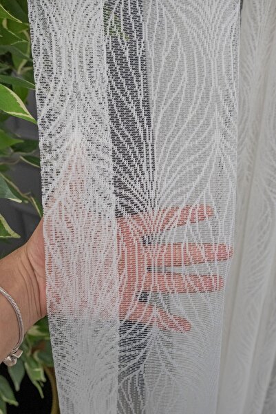 Esse Home Fish Back Knitted Tulle Curtain, 600x250, Sparse Pleat, 1/2