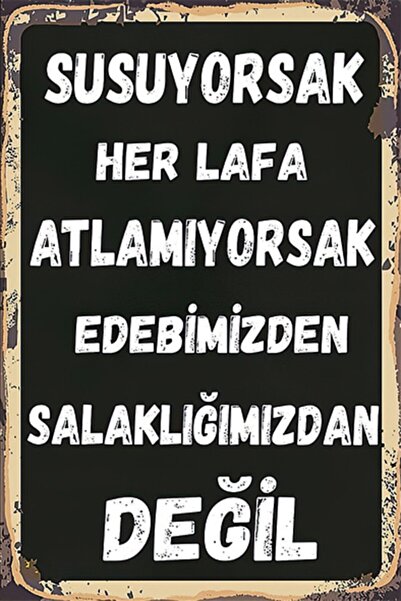 Hayal Poster Duvar Yazıları Retro Ahşap Poster 004