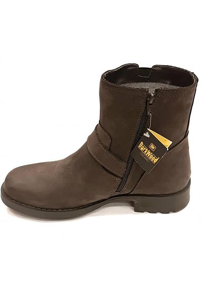 Darkwood 4625 Cizme maro din piele naturală nubuck impermeabile
